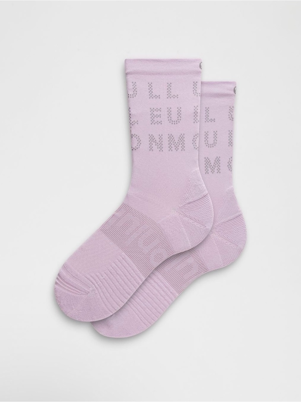 Lululemon Unisex Power Stride Crew
Socks Reflective Lilac Play